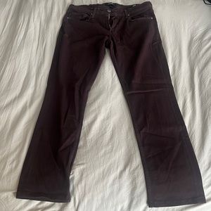 Paige burgundy jeans. Size 33